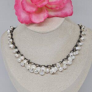 Silpada N1723 Freshwater Pearl Cluster Cha Cha Necklace 925 Sterling Silver Bead